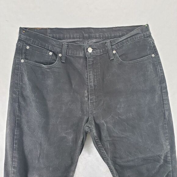 38x30 (actual 38x29) 514 Levi's Jeans Men's Black Jeans Distressed Faded - Picture 6 of 10